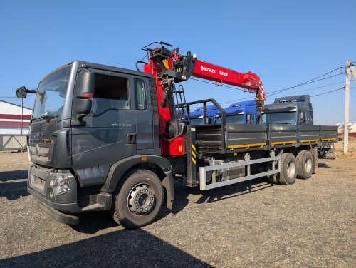 Бортовой грузовик с КМУ Т5G 6x4 (КМУ SUNHUNK S2106)